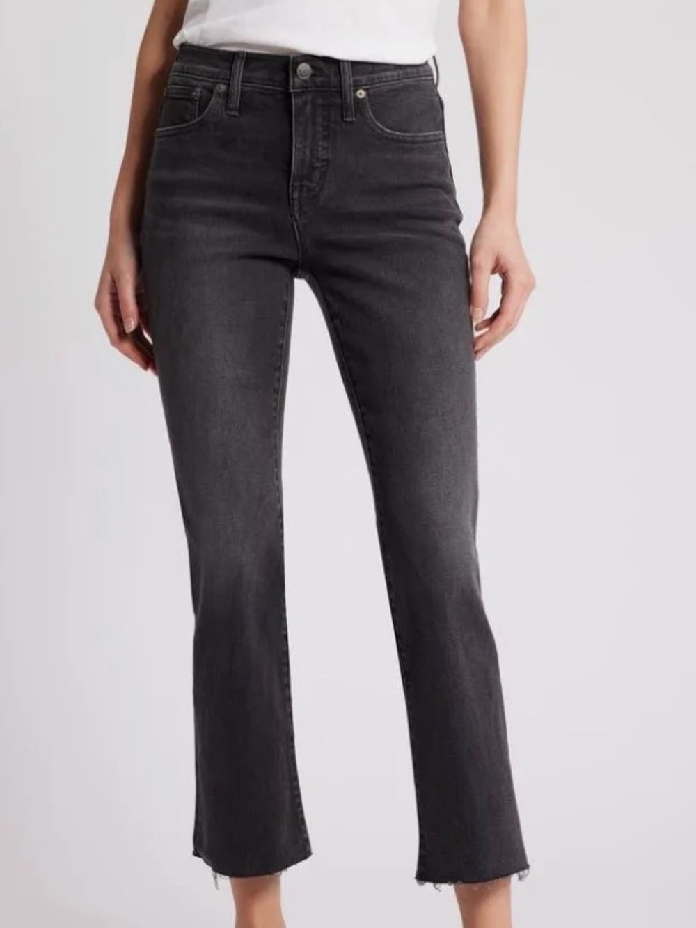 Madewell Mid-Rise Kick Out Black Jeans size 24